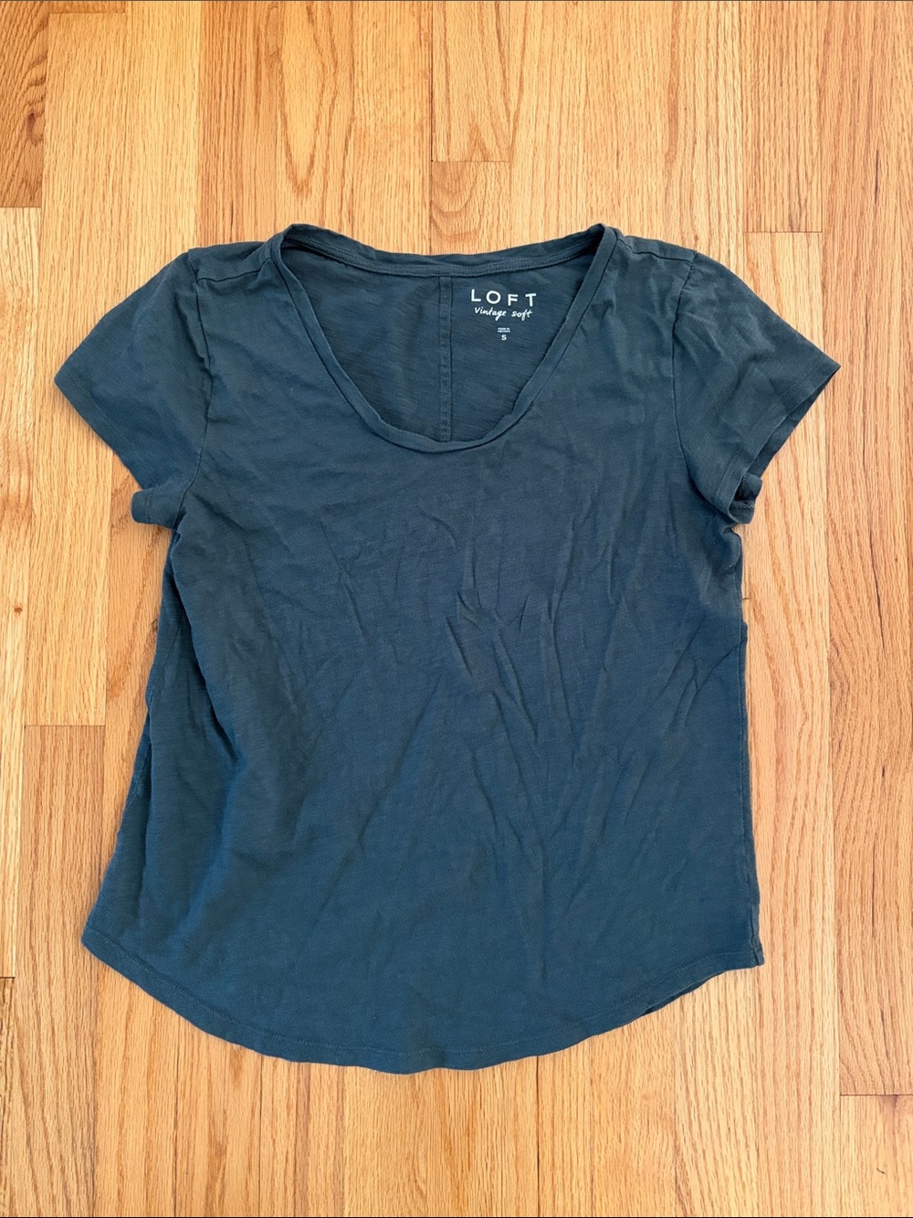 LOFT Vintage Soft Short Sleeve Scoop Neck Tee